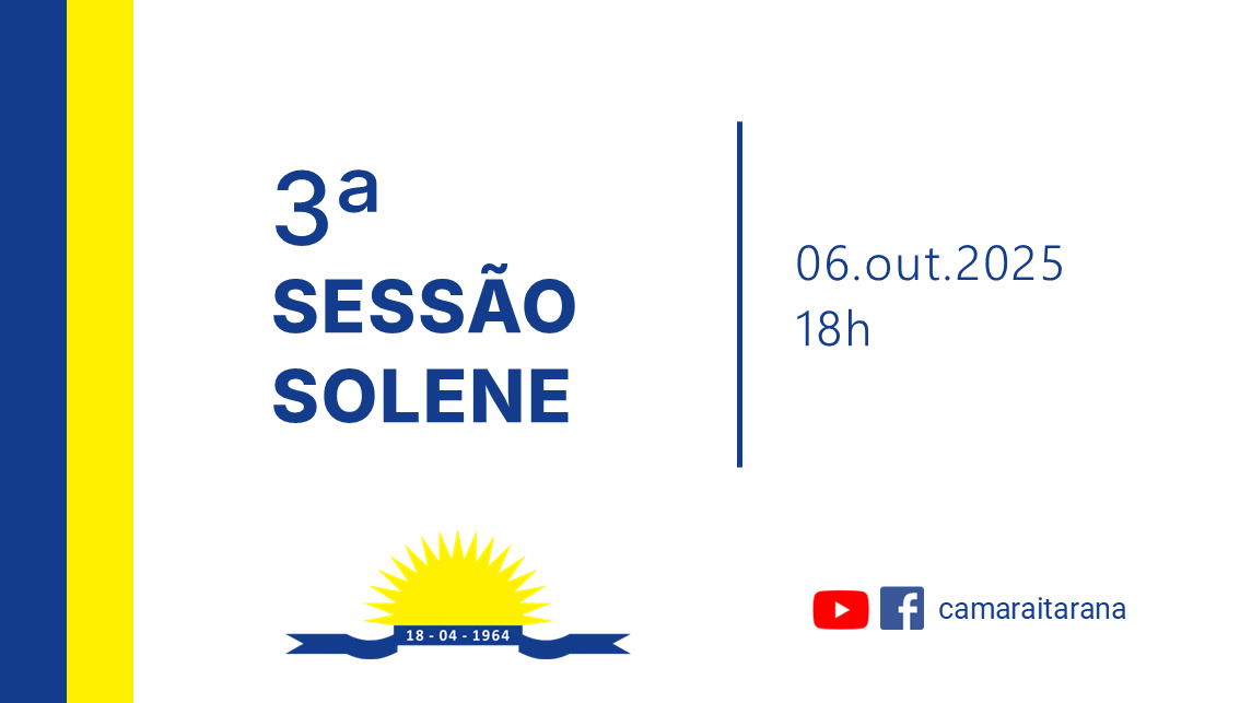 3ª Sessão Solene