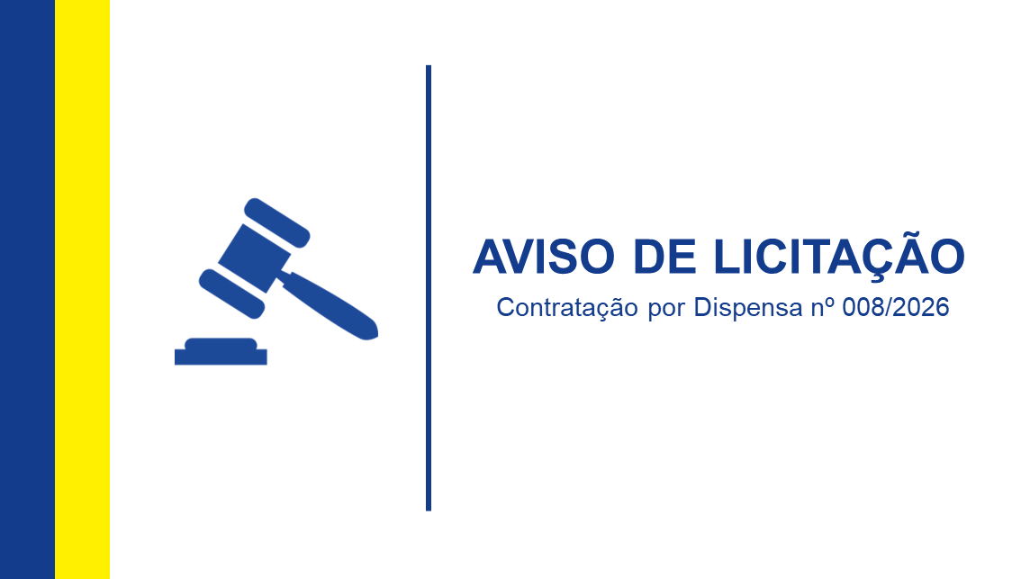 Imagem da notícia: DISPENSA Nº 008/2026