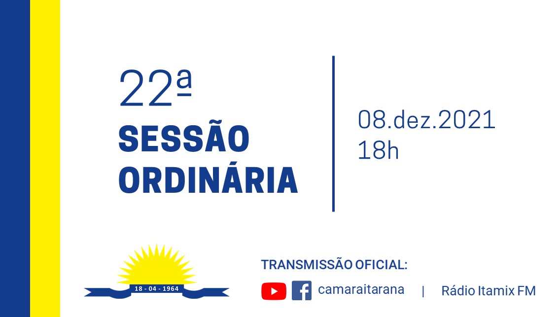 22ª Sessão Ordinária