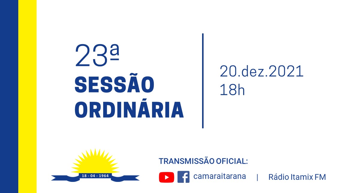 23ª Sessão Ordinária