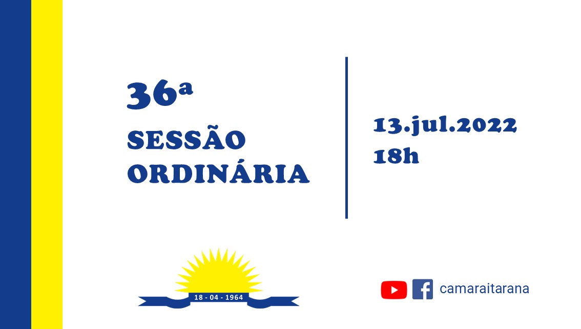 36ª Sessão Ordinária