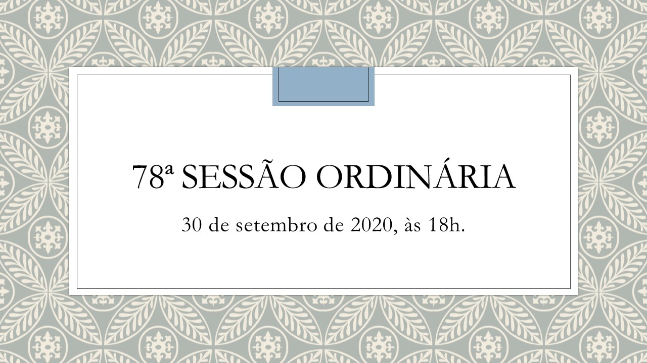 78ª Sessão Ordinária