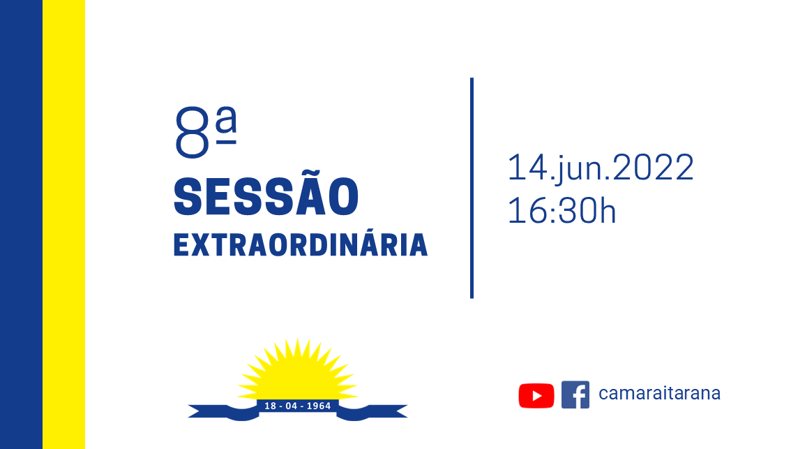 8ª Sessão Extraordinária