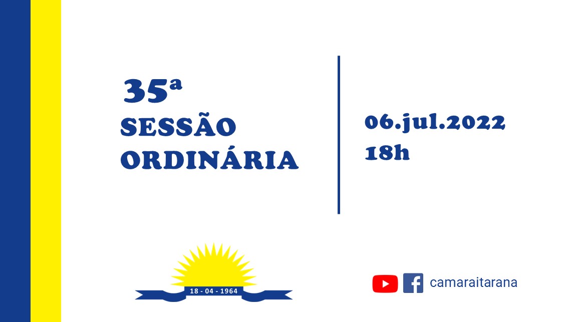 35ª Sessão Ordinária