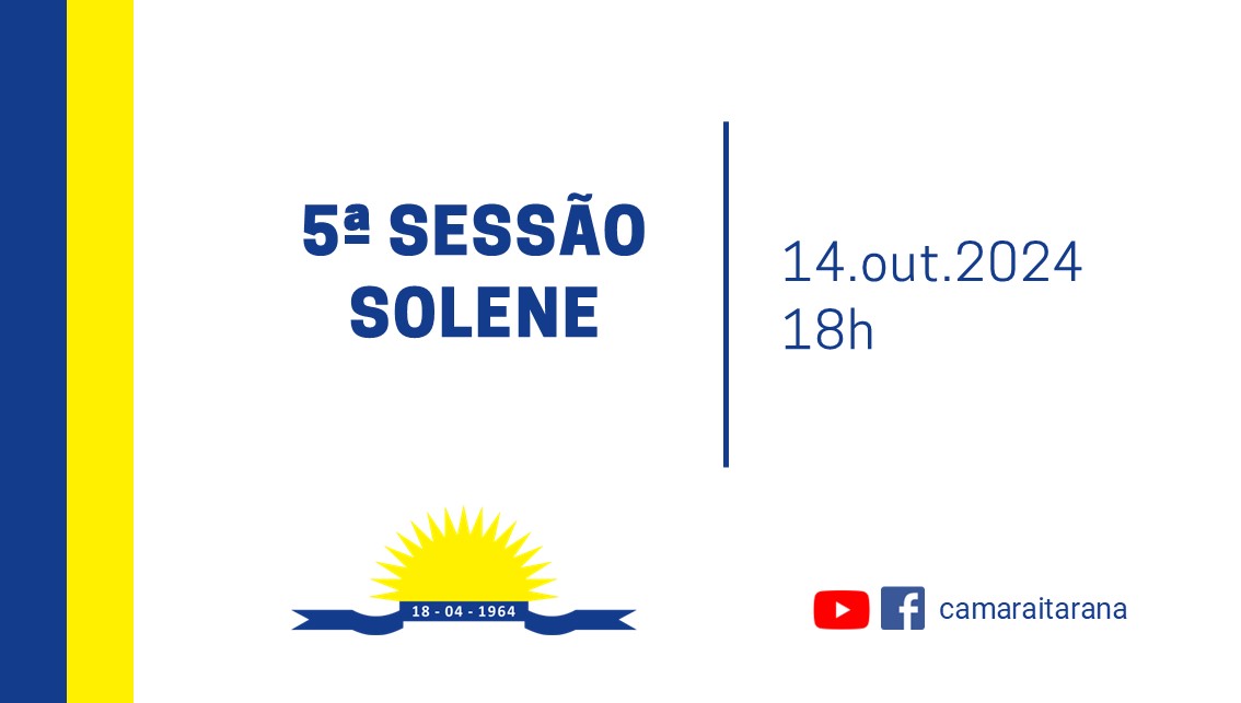 5ª Sessão Solene