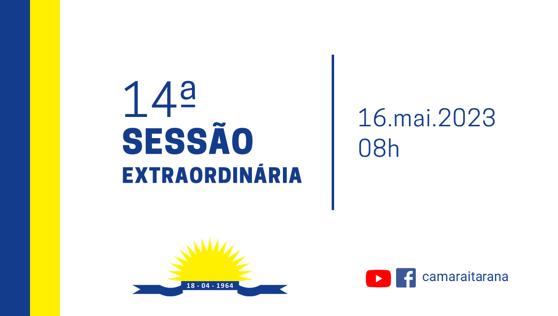 14ª Sessão Extraordinária