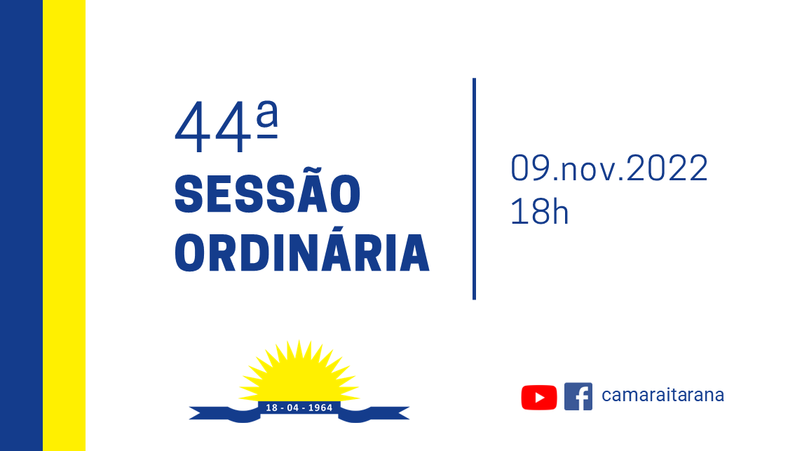 44ª Sessão Ordinária