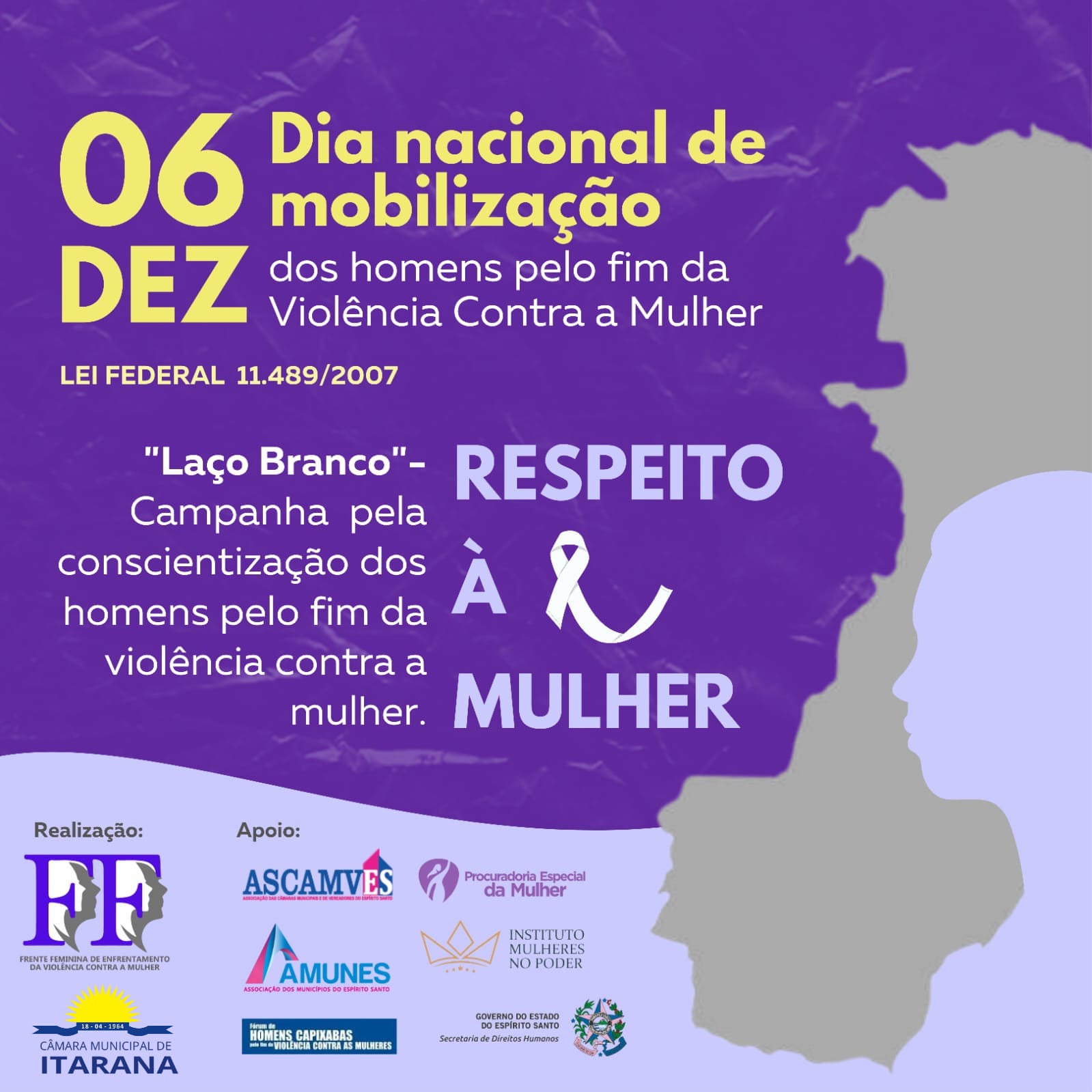Dia Nacional da Mobilização dos Homens pelo fim da Violência contra a Mulher